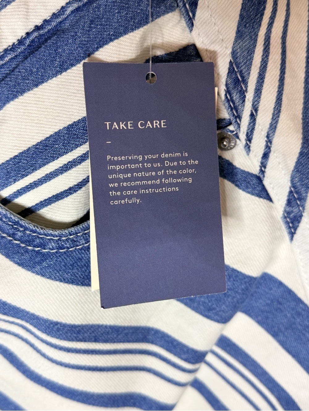 NWT Universal Thread Striped Denim Mini Skirt Size 8 - Picture 8 of 10